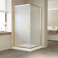 Душевой уголок Vegas Glass ZA Tur Novo 110 09 10 профиль золото, стекло сатин