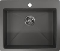 Мойка кухонная Granula 5951, графит матовый