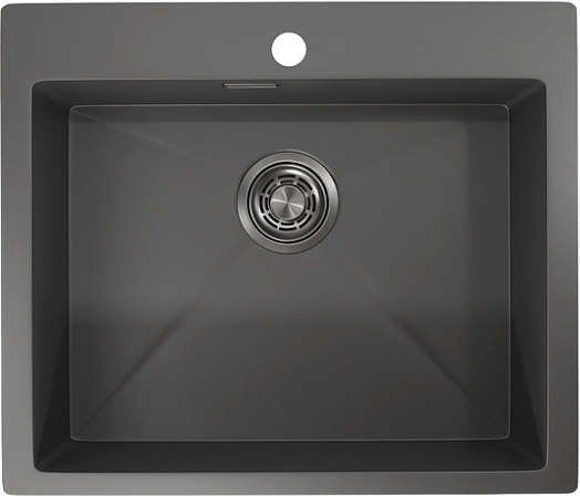 Мойка кухонная Granula 5951, графит матовый