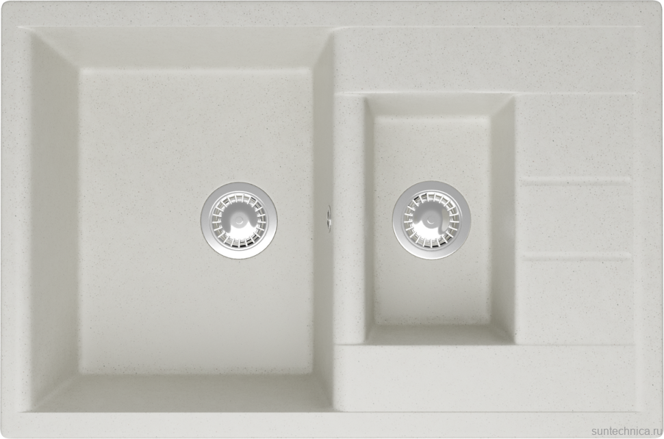 Мойка кухонная Domaci Болонья М-210-001 белая