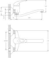 Смеситель для раковины Haiba HB03 HB4603