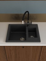 Мойка кухонная Domaci Болонья М-19-002 черная Мойка кухонная Domaci Болонья М-19-002 черная