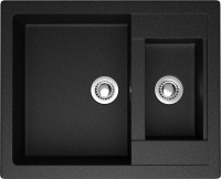 Мойка кухонная Domaci Болонья М-19-002 черная Мойка кухонная Domaci Болонья М-19-002 черная