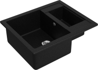 Мойка кухонная Domaci Болонья М-19-002 черная Мойка кухонная Domaci Болонья М-19-002 черная