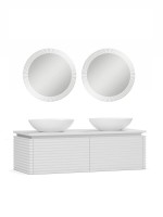 Тумба под умывальник Дубай НП 128 Белый матовый (18) Тумба под умывальник Дубай НП 128 Белый матовый (18)