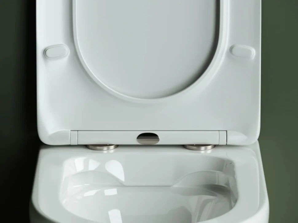 Комплект Унитаз подвесной Ceramicanova Highlight Rimless CN1804 с микролифтом, безободковый + Инсталляция TECE Base 9400413 4 в 1 с кнопкой смыва