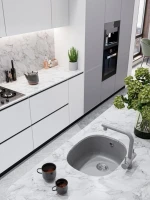 Мойка кухонная Emar Quartz EMQ-1560.P барит Мойка кухонная Emar Quartz EMQ-1560.P барит
