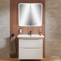 Тумба с раковиной Alavann Berta 85 подвесная, белая