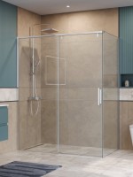 Душевой уголок BelBagno Soft Close-1 AH-1-160/90-C-Cr профиль хром