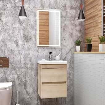 Мебель для ванной Art&Max Family 50, подвесная, Pino Bianco