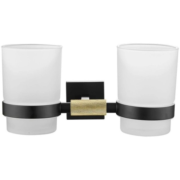 Стакан Rose RG30H RG3022H двойной, золото, черный