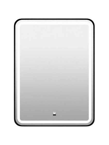 Зеркало Comforty Ситара 60 сенсорное, с подсветкой, черное