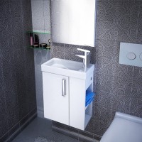 Тумба под раковину IDDIS Torr 40 R, подвесная, белая