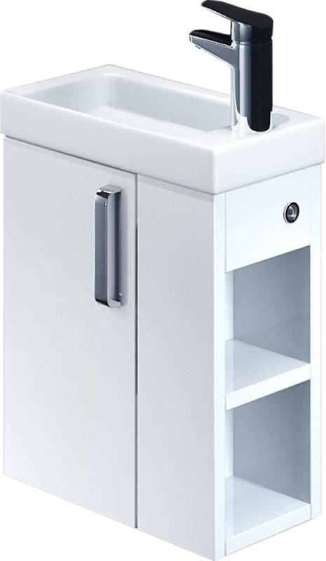 Тумба под раковину IDDIS Torr 40 R, подвесная, белая
