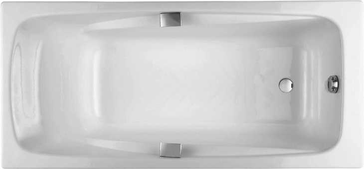 Чугунная ванна Jacob Delafon Repos E2903-00, 180x85, с ручками