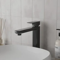 Смеситель для раковины Paini Grazia 21PZ205M черный матовый Смеситель для раковины Paini Grazia 21PZ205M черный матовый
