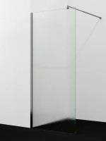 Душевая перегородка Wasserkraft Rur 30W 110 см, профиль графит, стекло текстурное