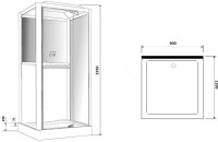 Душевая кабина Grossman GR-223 110x90 см черная