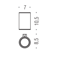 Стакан Colombo Design Mini B4002.NM Матовый графит