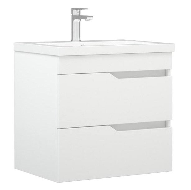 Тумба с раковиной Corozo Теона Z2 60 подвесная, белая