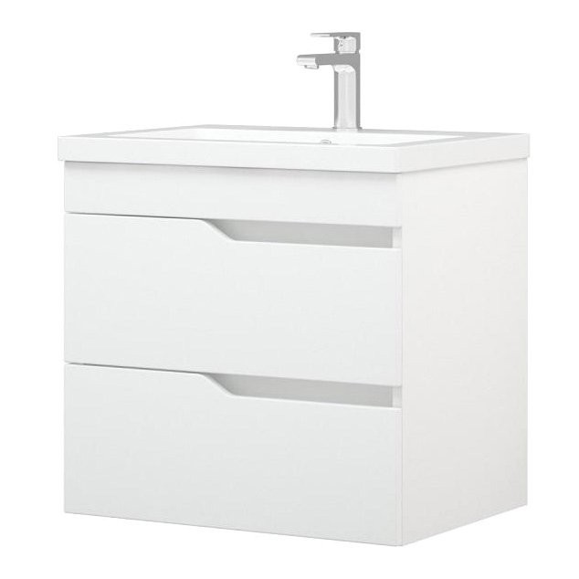 Тумба с раковиной Corozo Теона Z2 60 подвесная, белая