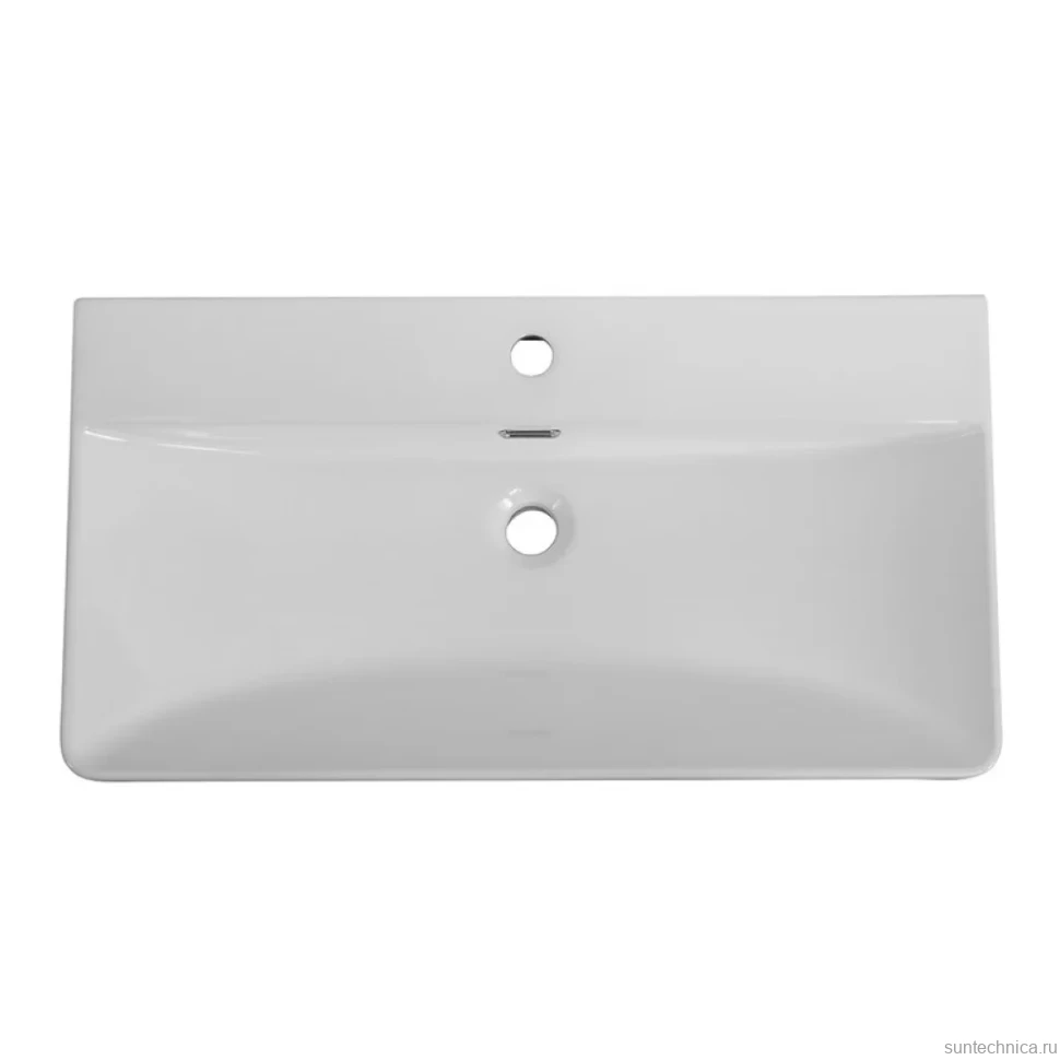 Мебель для ванной комнаты BelBagno Due 80 ручки белые, bianco lucido