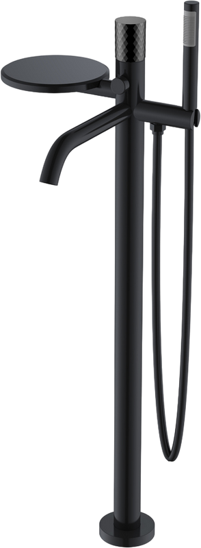 Напольный смеситель для ванны с душем Boheme Stick 129-BB black diamond black