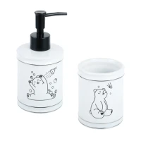 Набор Стакан Fixsen Teddy 600-3 + Дозатор 600-1 Набор Стакан Fixsen Teddy 600-3 + Дозатор 600-1
