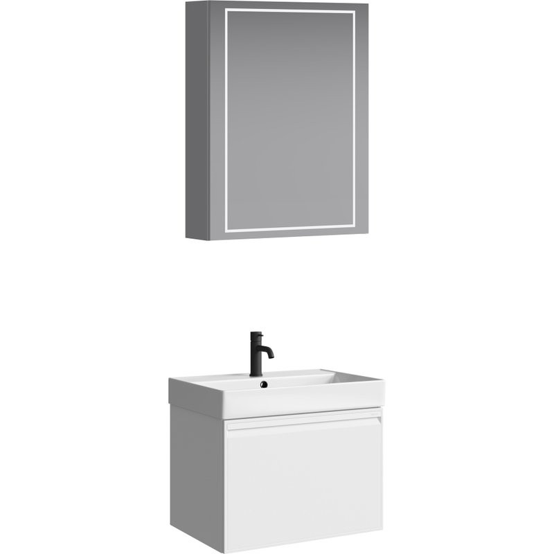 Тумба под раковину без столешницы Aqwella Pure 65 белая