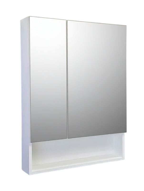 Зеркало-шкаф Comforty Никосия 60 белый глянец
