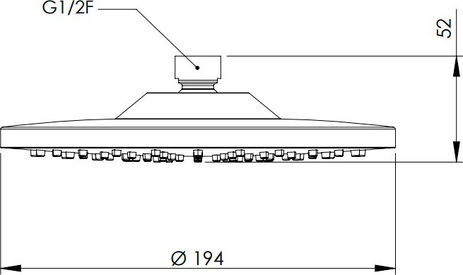 Верхний душ Remer 354EC20X