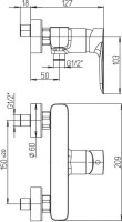 Смеситель для душа Paini Nove 09YO511 черный