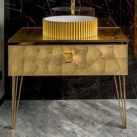 Тумба под раковину Armadi Art Lucido 100 поталь