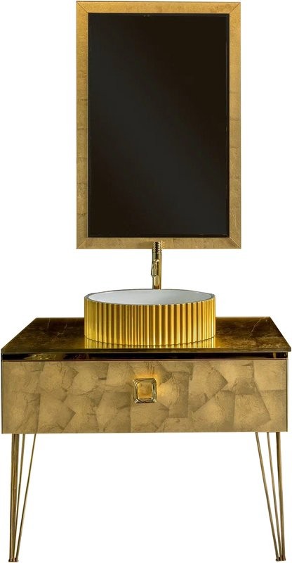 Тумба под раковину Armadi Art Lucido 100 поталь