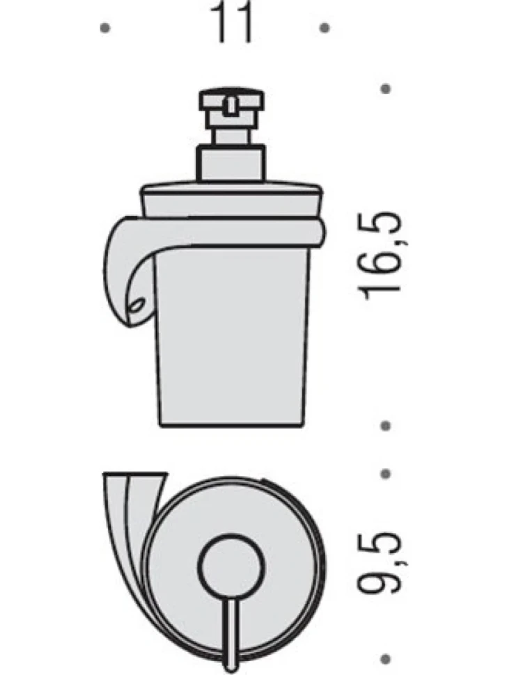 Набор Стакан Colombo Design Link В2402 DX.000 + Дозатор В9310 DX.000