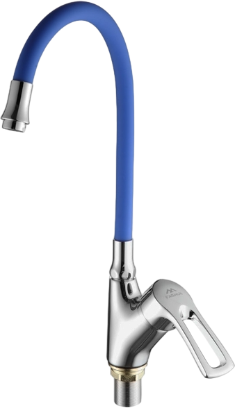 Смеситель для кухни Fashun A4466+A7253 хром, синий