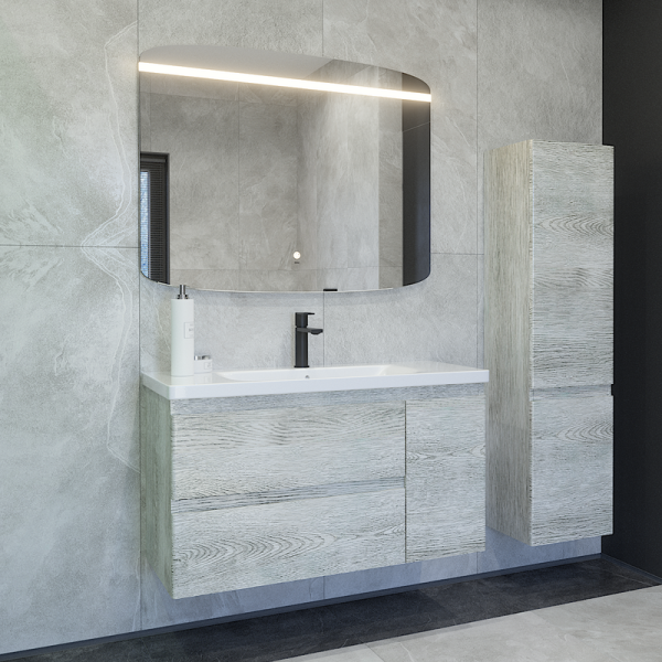 Мебель для ванной комнаты Caprigo Forte 100 R подвесная, белый клен