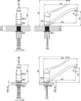 Смеситель для кухни Lemark Project LM4634C