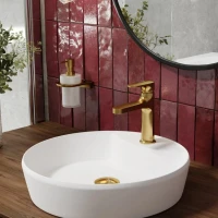 Смеситель для раковины Wasserkraft Havel 3603 матовое золото PVD Смеситель для раковины Wasserkraft Havel 3603 матовое золото PVD