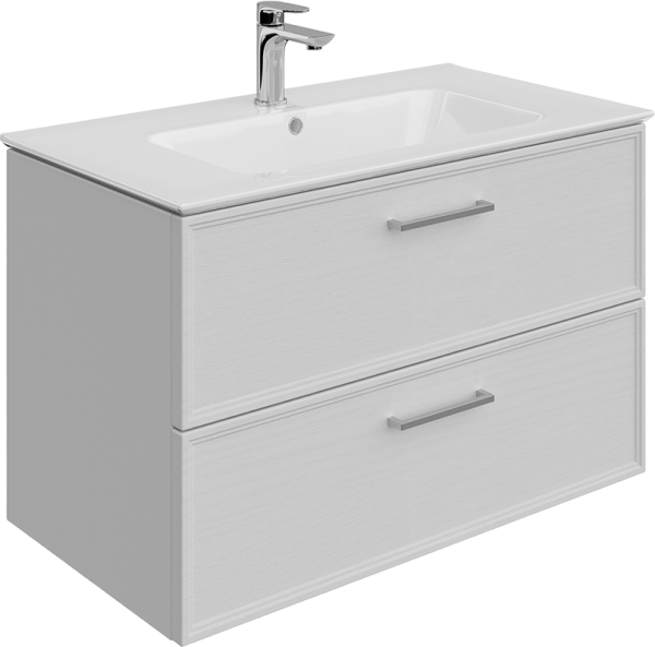 Тумба под раковину KERAMA MARAZZI Piano Classic 85 подвесная, ясень белый матовый