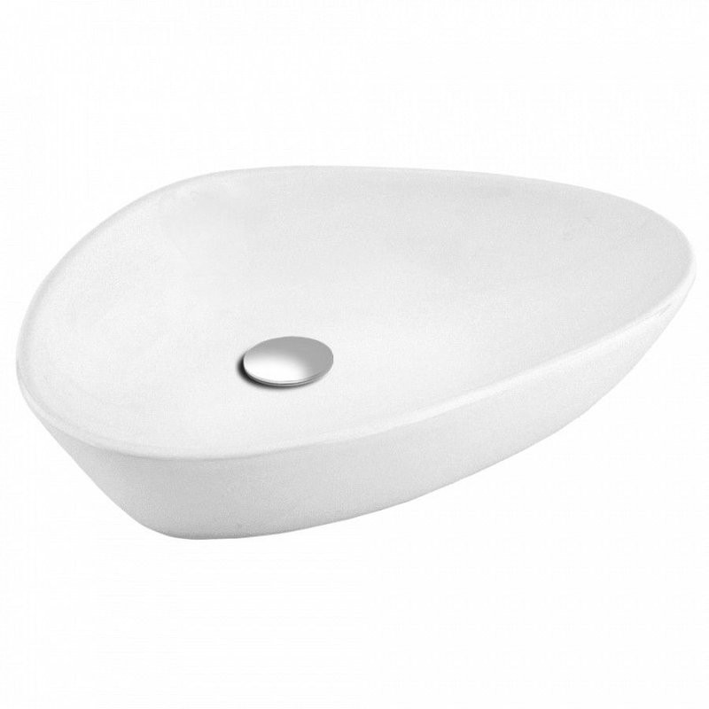 Тумба с раковиной Teymi Ritta 85 дуб эврика, матовая белая, раковина Ellie 60