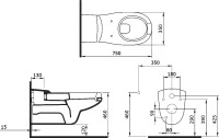Комплект Унитаз подвесной BOCCHI Care&Confort 2011-001-0129 глянцевый белый + Крышка A0324-001 с микролифтом, глянцевая белая + Инсталляция TECE Now 9400412 4 в 1 с кнопкой смыва