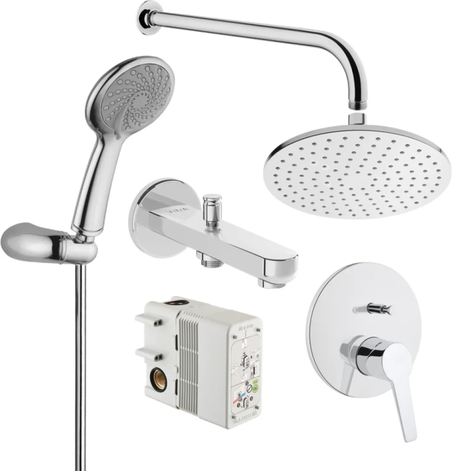 Душевой комплект VitrA Solid S A49287EXP С ВНУТРЕННЕЙ ЧАСТЬЮ