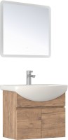 Мебель для ванной комнаты Vigo Wing 60 подвесная, дуб золотой, раковина Балтика 60