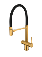 Смеситель для кухни Emar PVD ЕС - 7024 PVD Golden