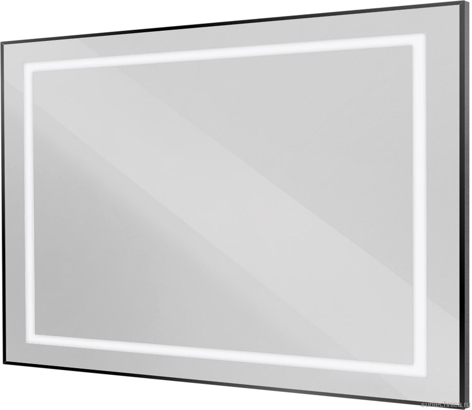 Зеркало BelBagno Kraft 120x80 с подсветкой, черное