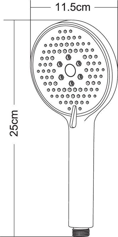 Душевая лейка Orange S13HSb черный