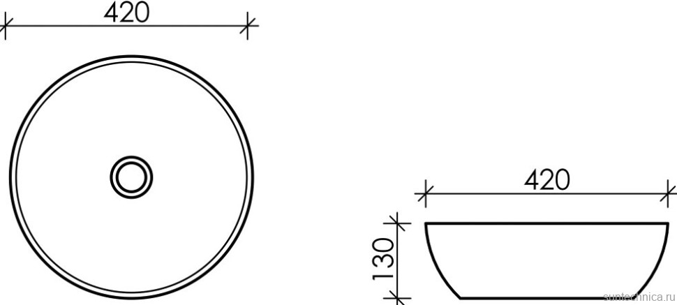 Накладная раковина Ceramicanova Element CN5024