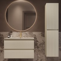 Тумба с раковиной Vincea Welle 80 m.beige soft-touch, раковина VCB-4H800J жасмин