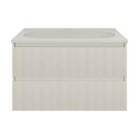 Тумба с раковиной Vincea Welle 80 m.beige soft-touch, раковина VCB-4H800J жасмин
